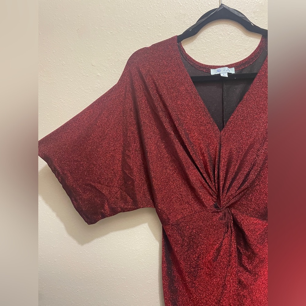 Red Party Dress - Picture 3 of 7